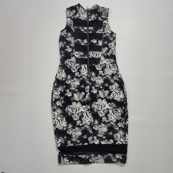 Material Girl Black and White Midi Dress - Picture 6 of 7